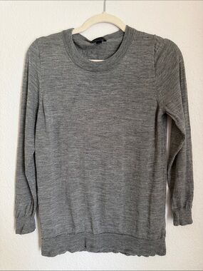 J. Crew Heather Gray Crewneck Sweater